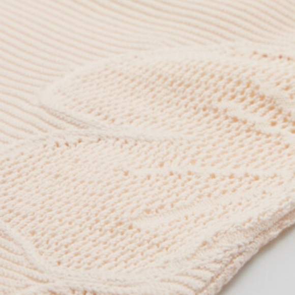 And other stories Floral Pointelle-Knit Halterneck Dress NWOT - Picture 2 of 8